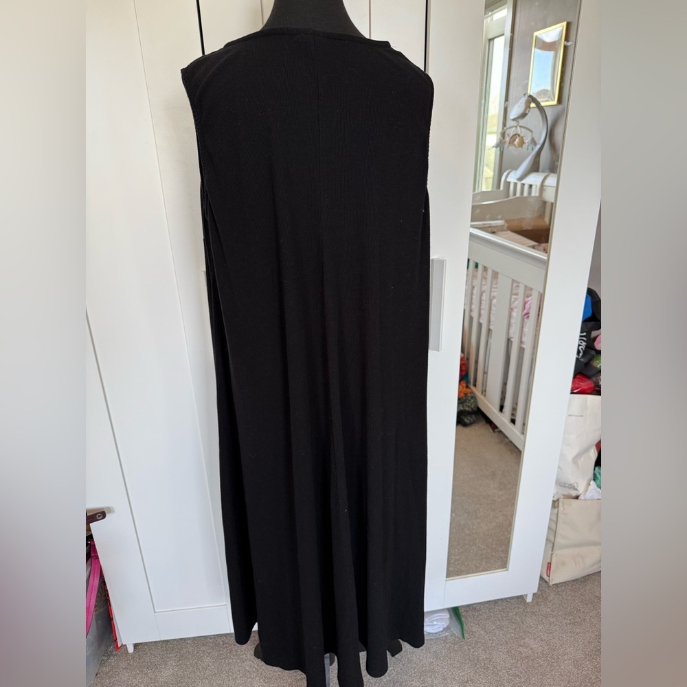 Torrid Black Sleeveless Button Midi Dress - Picture 7 of 8
